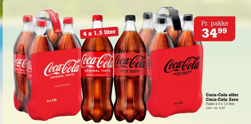 Coca Cola Zero, Cola 4 pk.