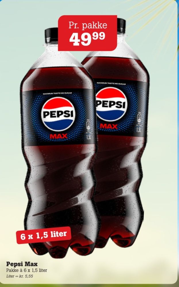 Pepsi Max, Cola 6 pk.