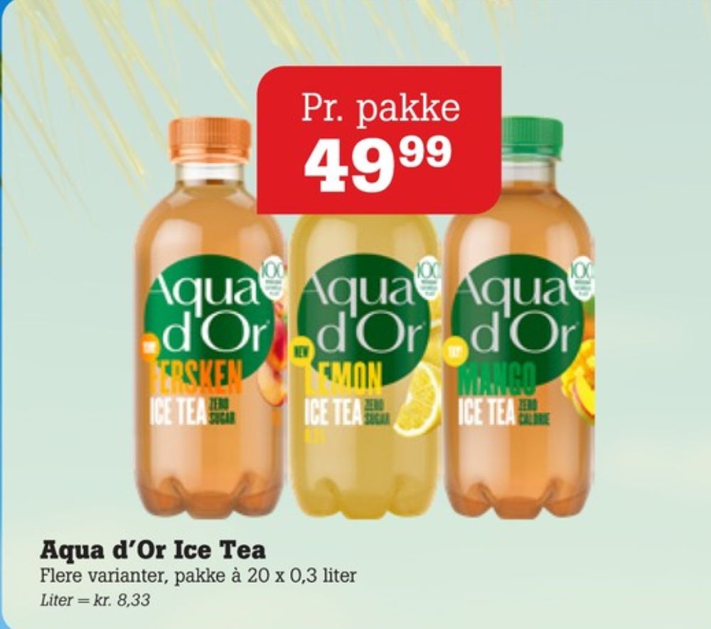 Aqua d'Or Lemon, Ice Tea Lemon 20 pk.