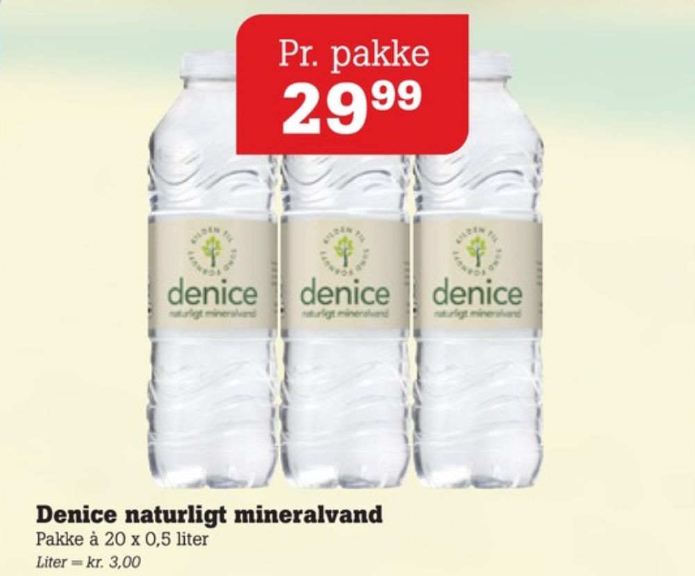 Denice, Kildevand 20 pk.