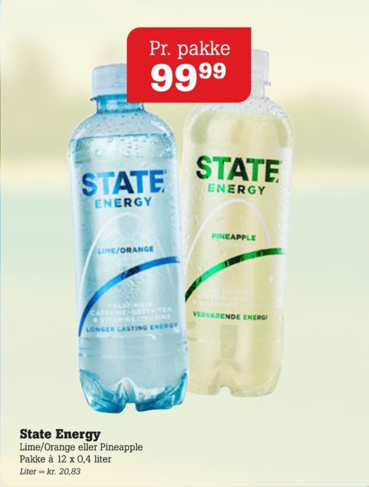 STATE Pineapple, Energidrik 12 pk.