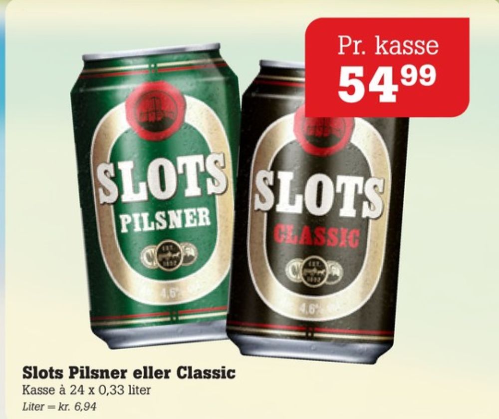 Slots Pilsner, Øl 24 pk.