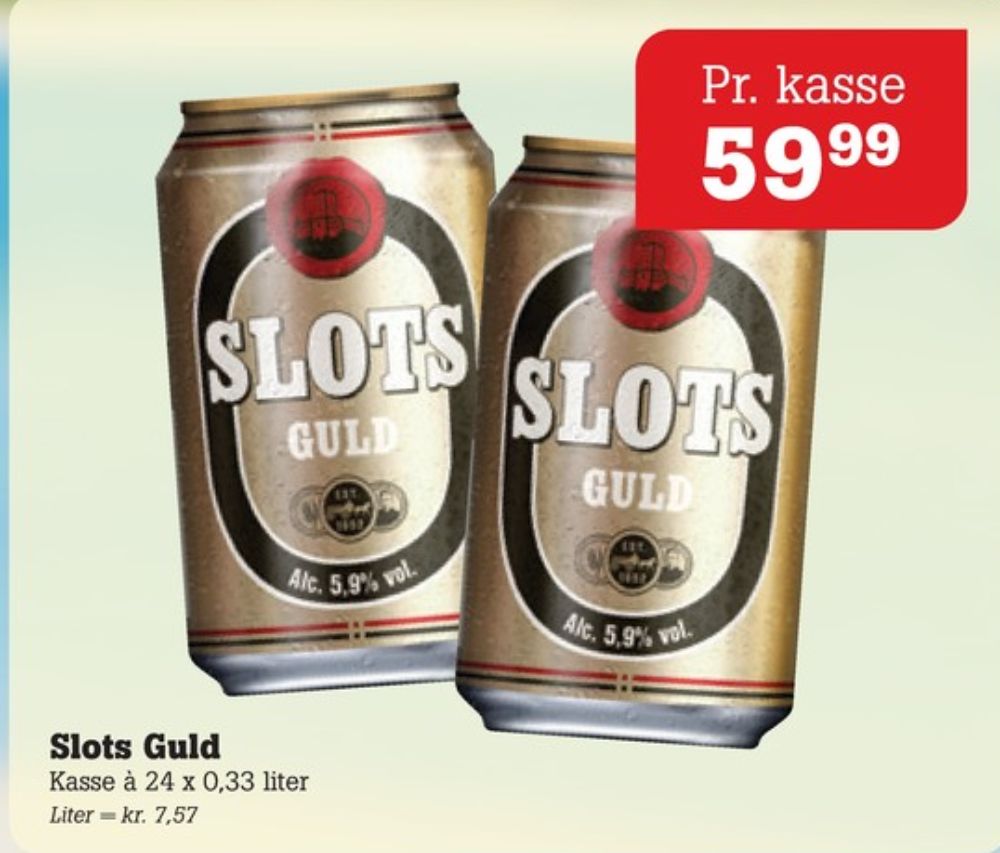 Slots Guld, Øl 24 pk.
