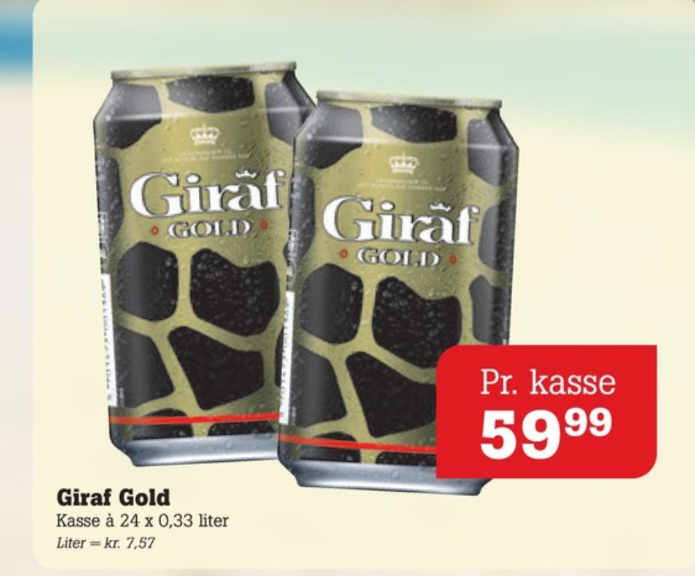 Giraf Gold, Øl 24 pk.