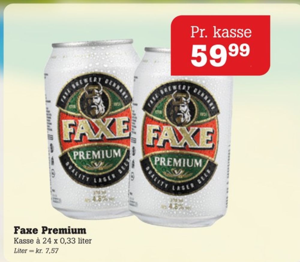 Faxe Premium, Øl 24 pk.