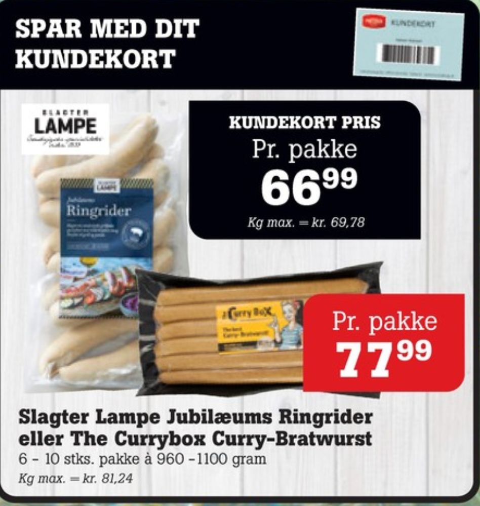 Slagter Lampe, Ringriderpølser