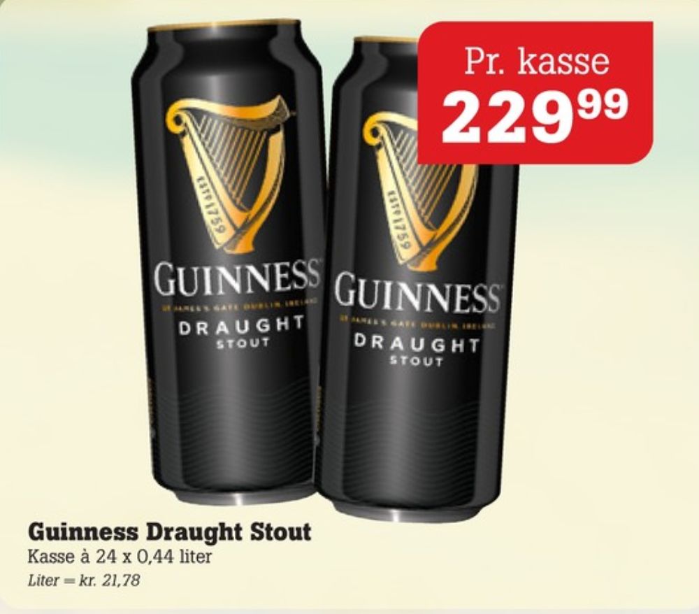 Guinness Draught, Specialøl 24 pk.