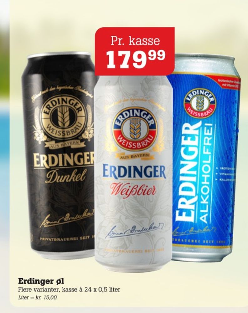 Erdinger, Øl - Alkoholfri 24 pk.
