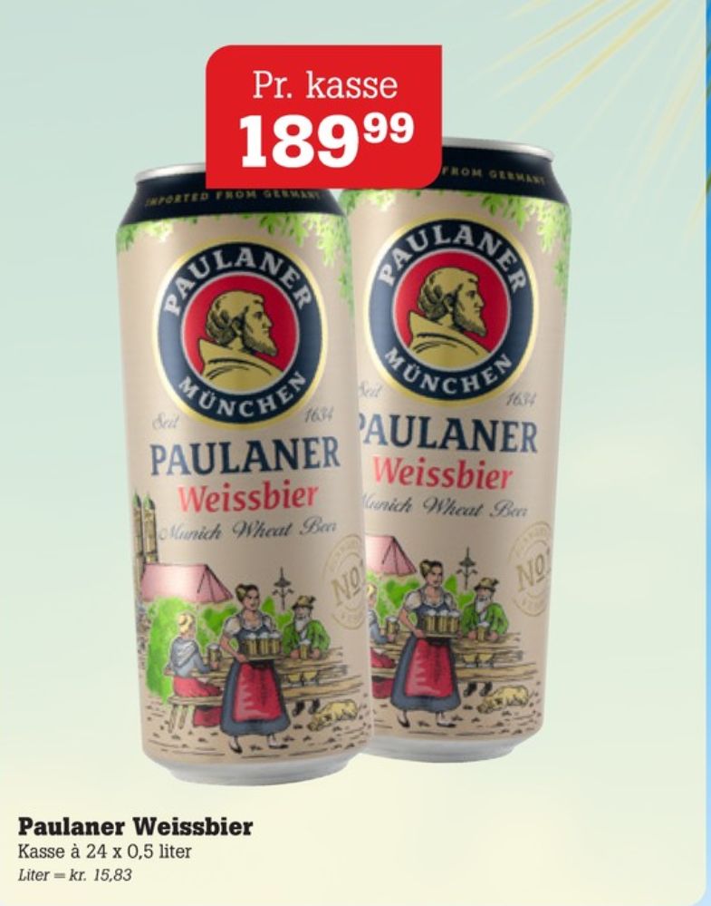 Paulaner Weissbier, Specialøl 24 pk.