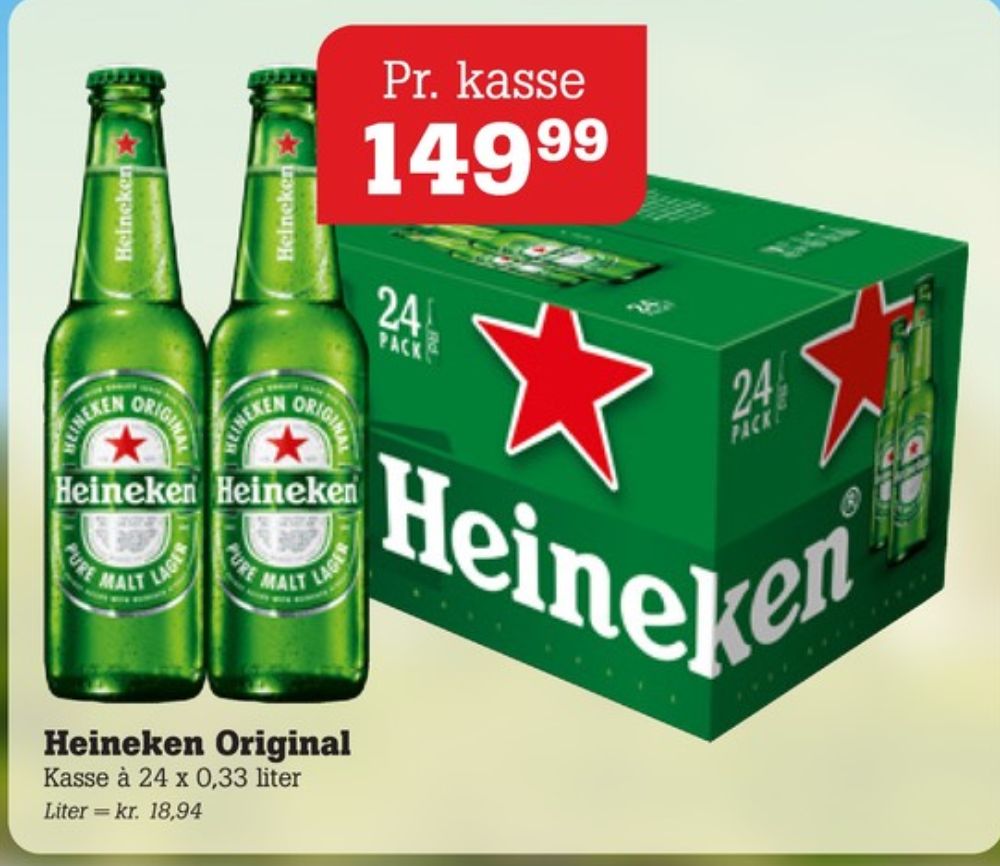 Heineken, Øl 24 pk.
