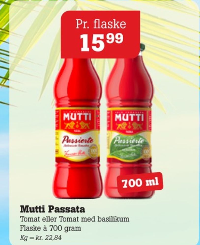 Mutti, Passata