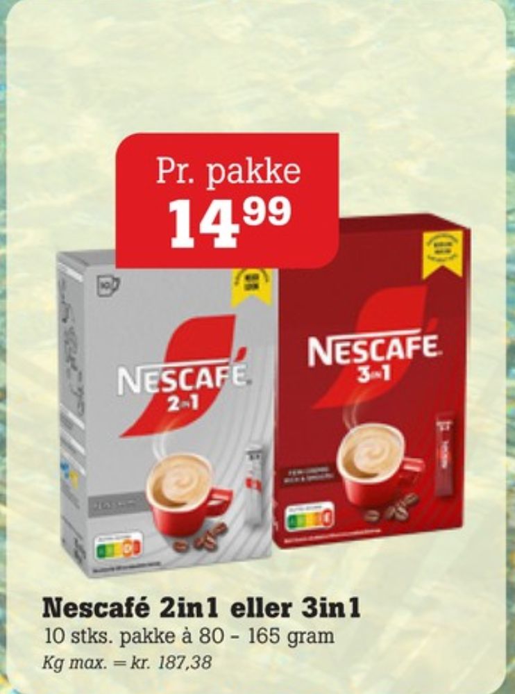 Nescafe 3in1, Instant Kaffe