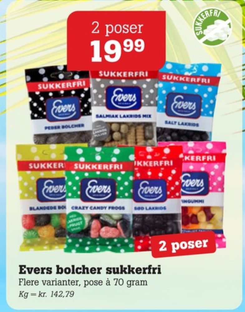 Evers Peberbolcher, Bolsjer