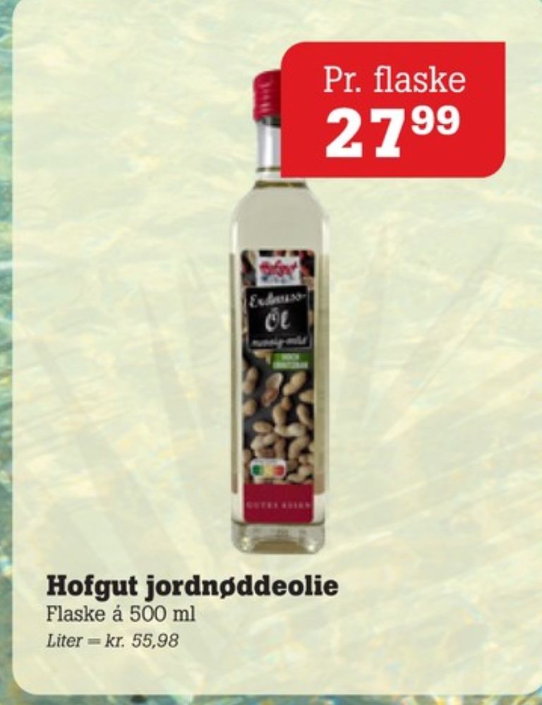 Hofgut, Jordnøddeolie