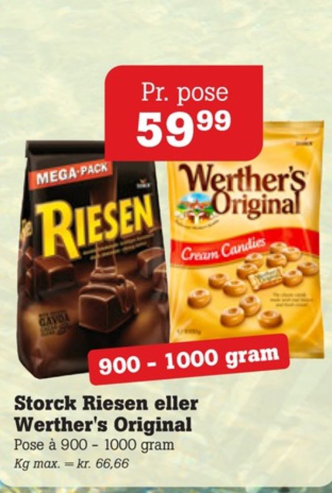 Werthers Original, Karameller Cream Candies