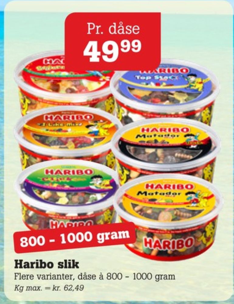 Haribo Matador Mix, Slikbøtter Dark