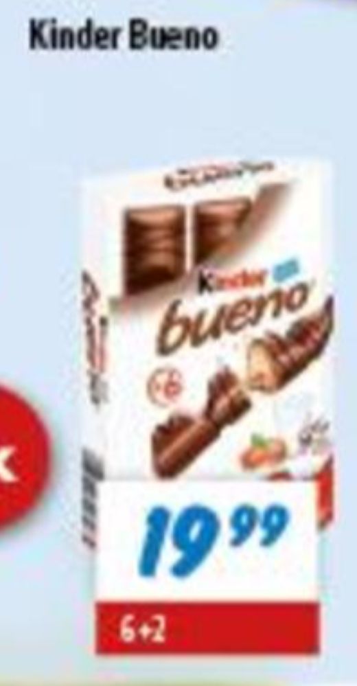 Kinder Bueno, Chokoladestænger