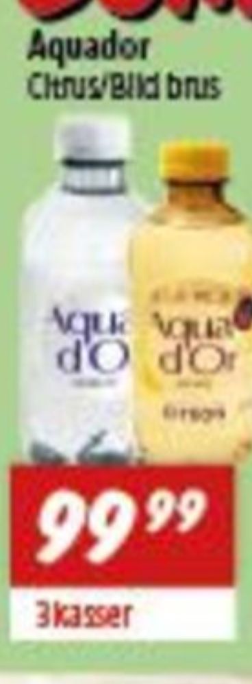 Aqua d'Or, Mineralvand med brus Citron 20 pk.