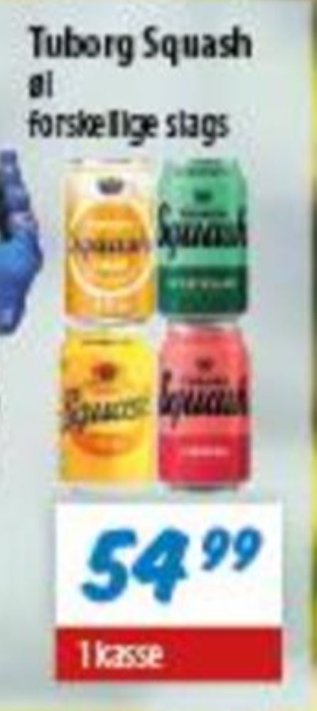 Tuborg Squash, Ferskensodavand Sukkerfri 24 pk.