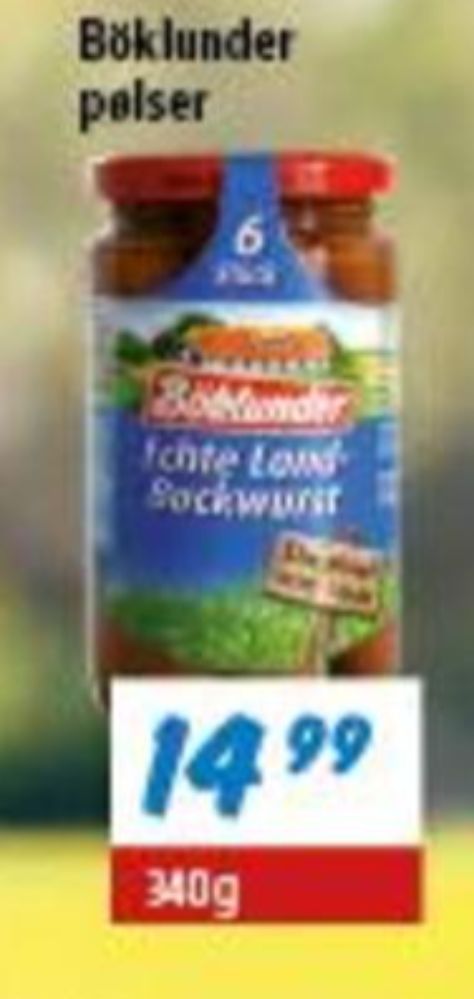 Böklunder, Bockwurst
