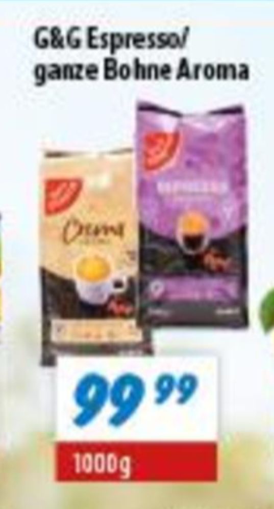 G & G Crema Aroma, Kaffebønner