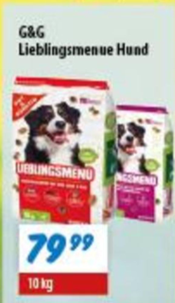 G & G, Hundefoder