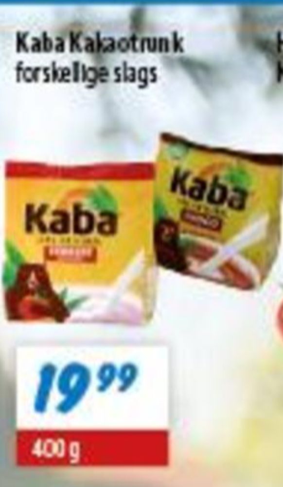 Kaba, Mælkedrikspulver Bananen