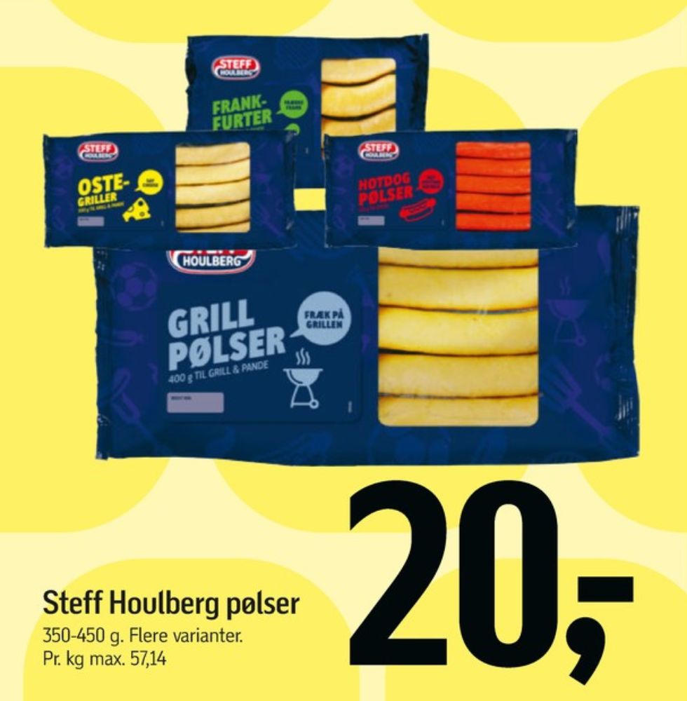 Steff Houlberg, Ostegrillpølser
