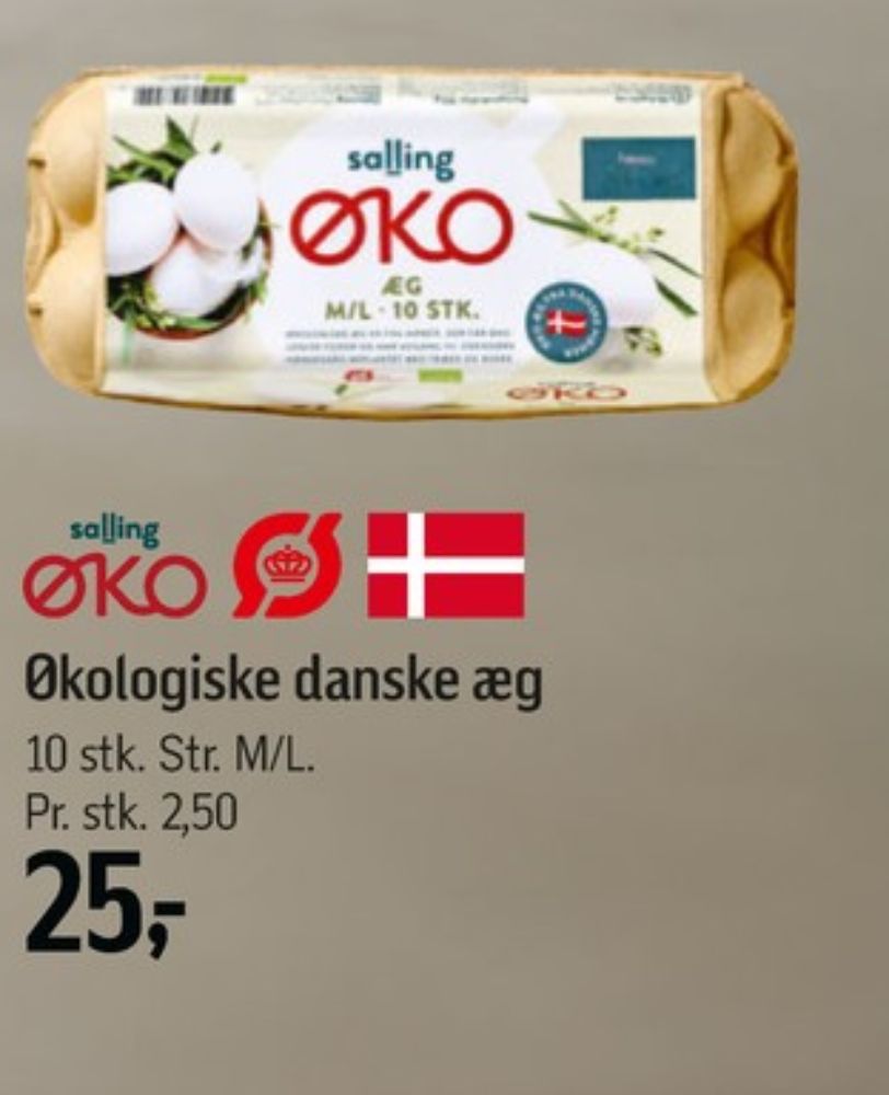 Salling ØKO, Æg M/L