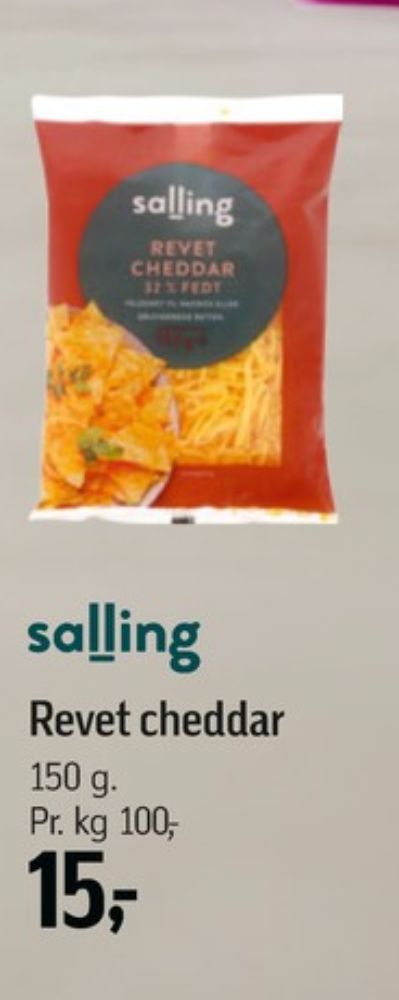 Salling, Revet ost Cheddar