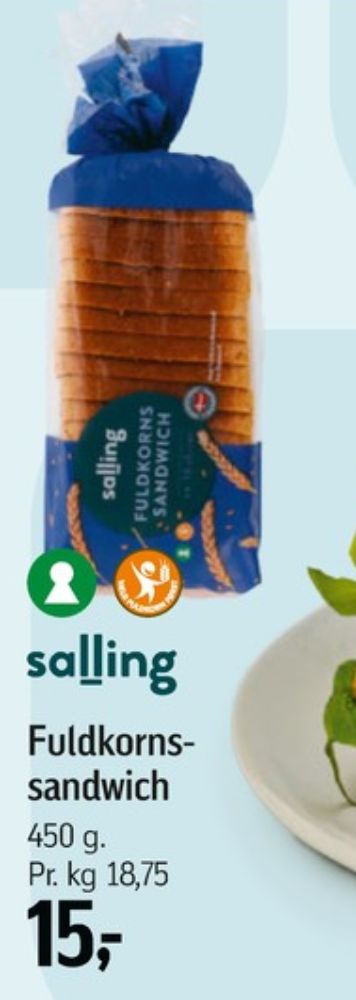 Salling, Fuldkornssandwich
