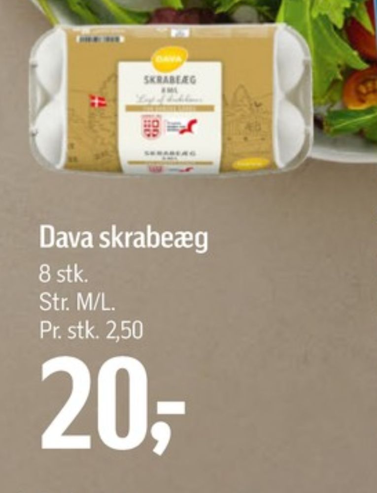 DAVA Foods, Skrabeæg M/L