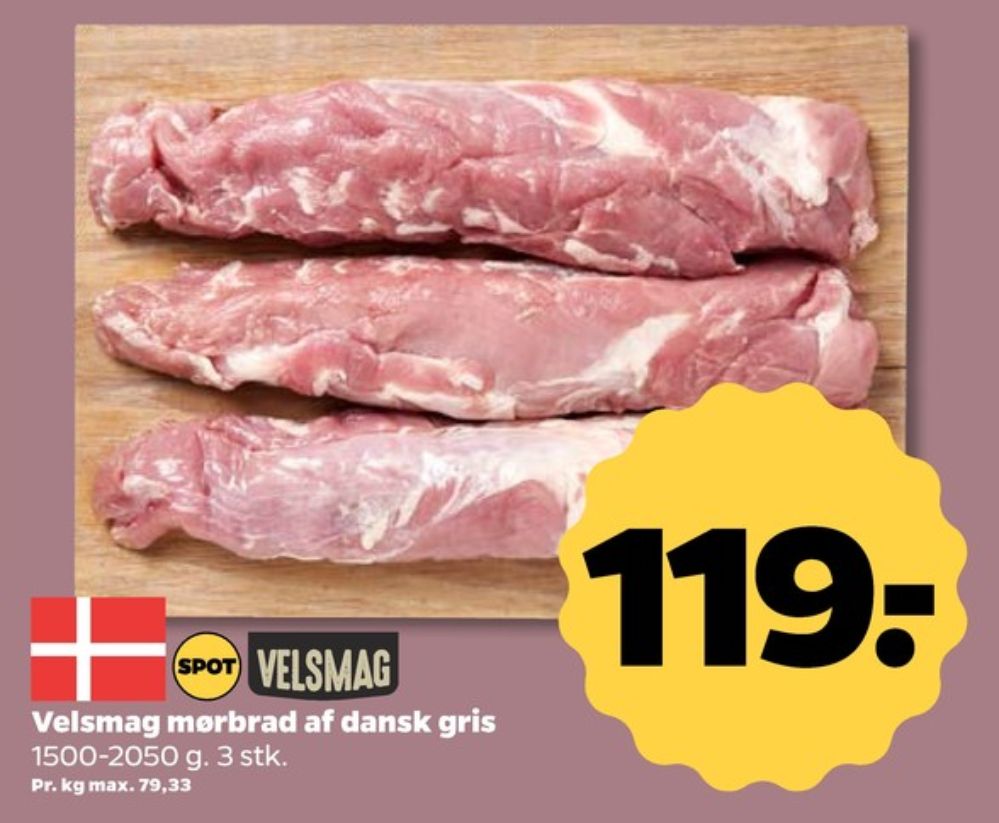 Velsmag, Grisemørbrad