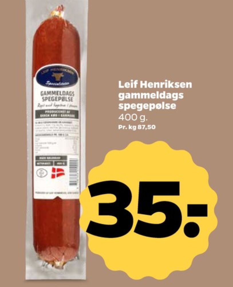 Leif Henriksen, Spegepølse Gammeldags