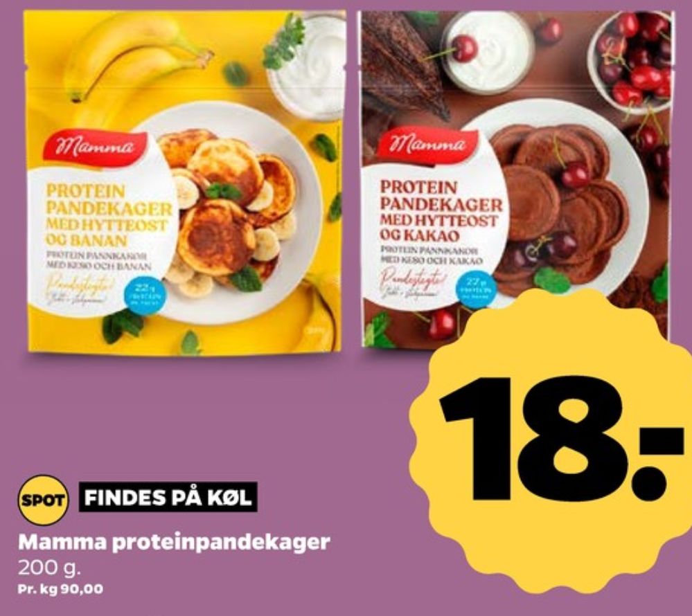 Mamma, Pandekager med Hytteost og Banan