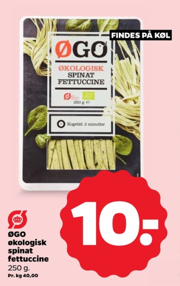 ØGO, Spinat Fettuccine
