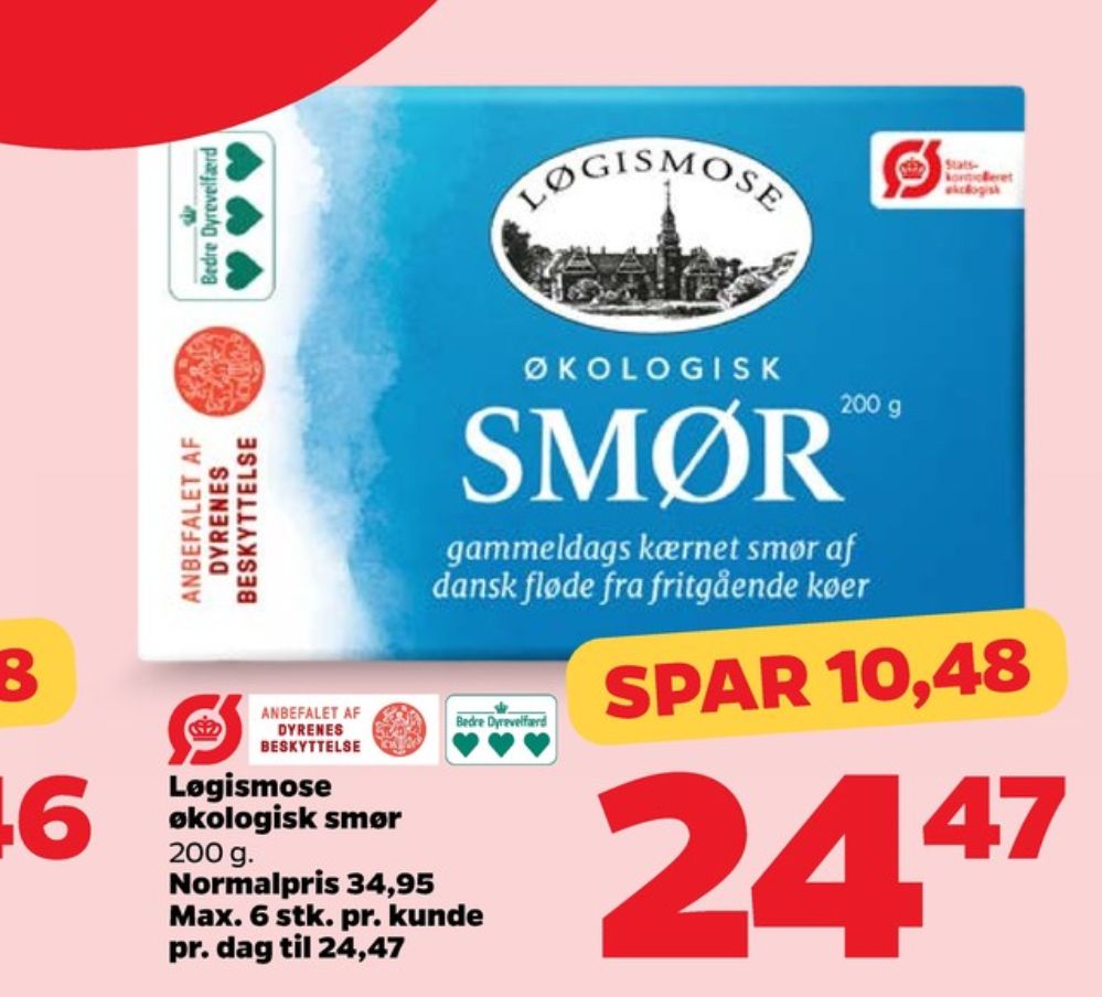 Løgismose, Smør