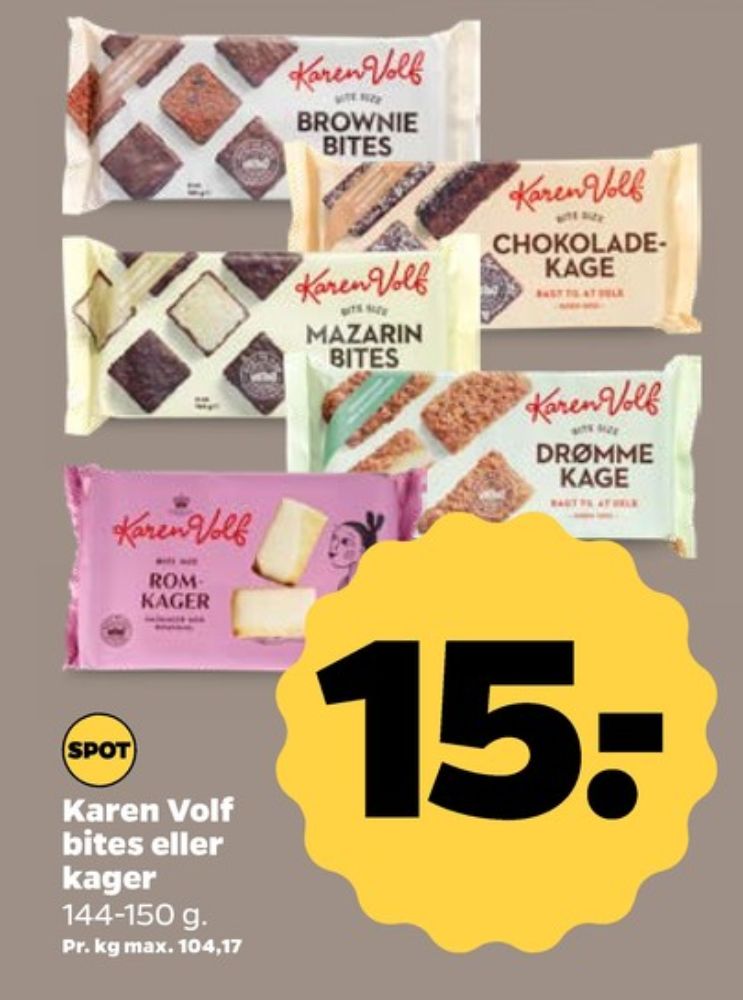 Karen Volf, Chokoladekage med kokos
