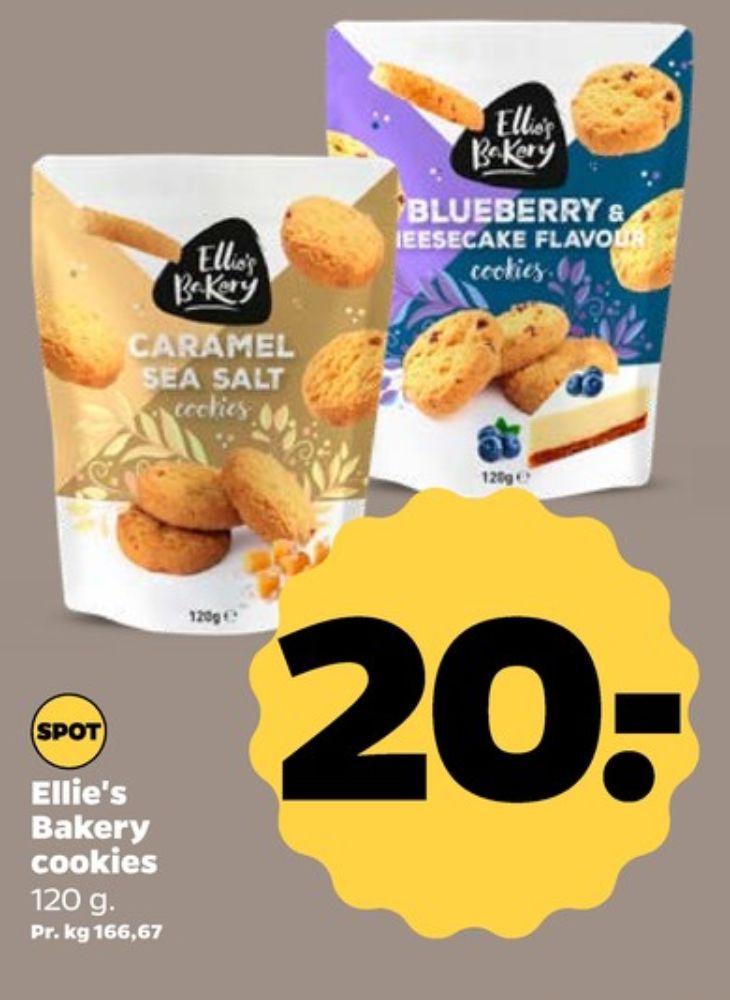 Ellie's Bakery, Cookies Blueberry & Cheesecake Flavour
