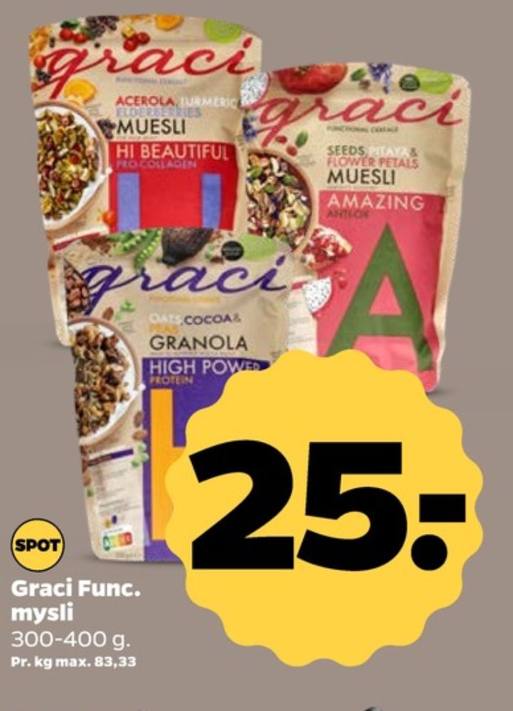 Graci, Müsli