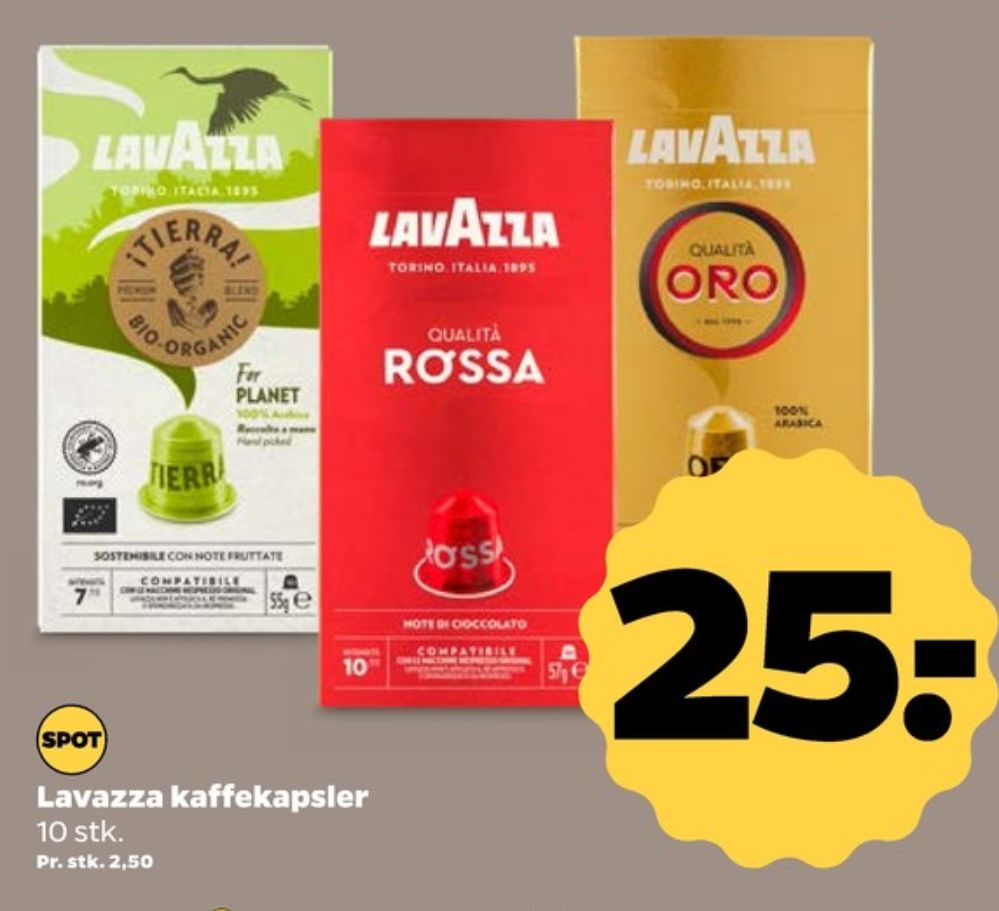 LavAzza Qualita Oro, Kaffekapsler