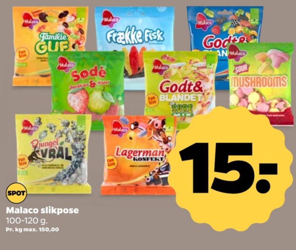Malaco, Slikpose Lagerman Konfekt