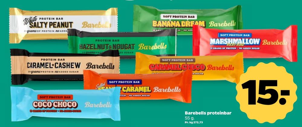 Barebells, Energibar