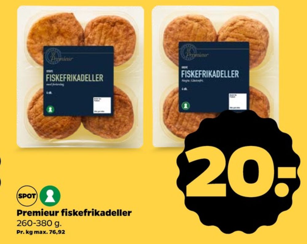 Premieur, Fiskefrikadeller