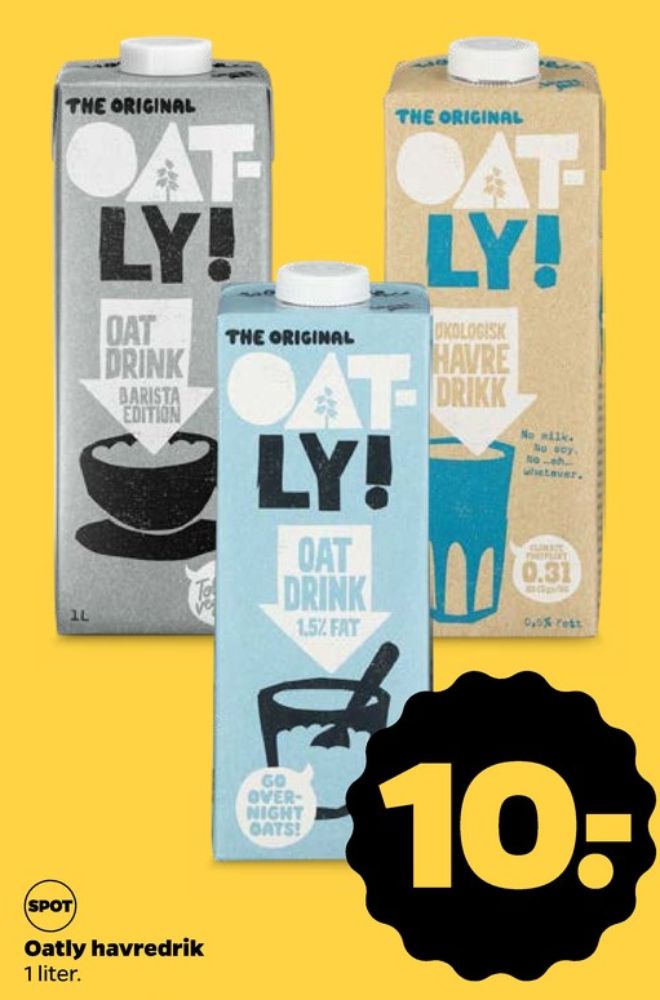 Oatly Barista Edition, Havredrik