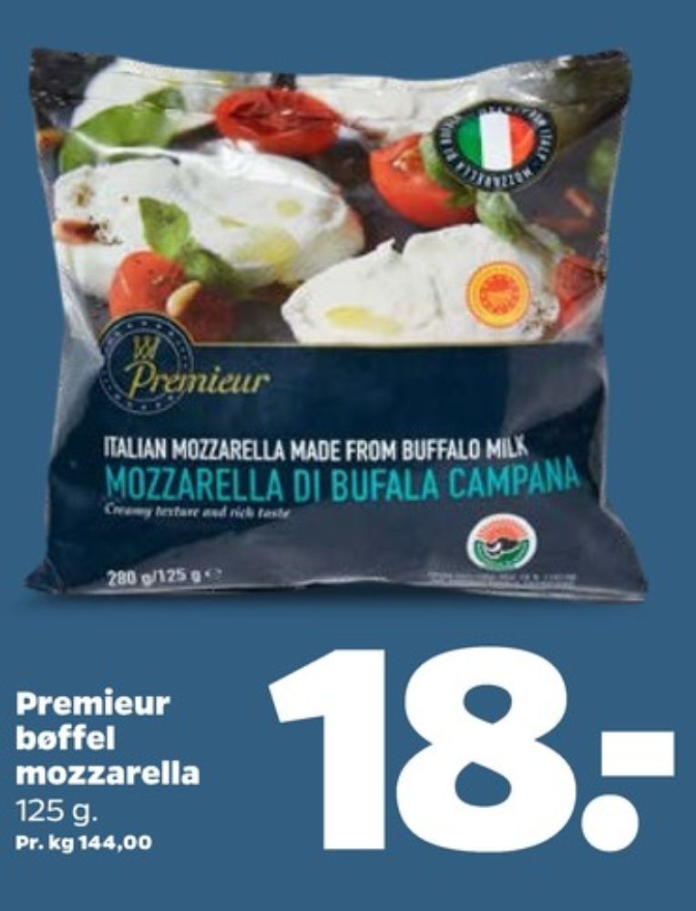 Premieur, Mozzarella