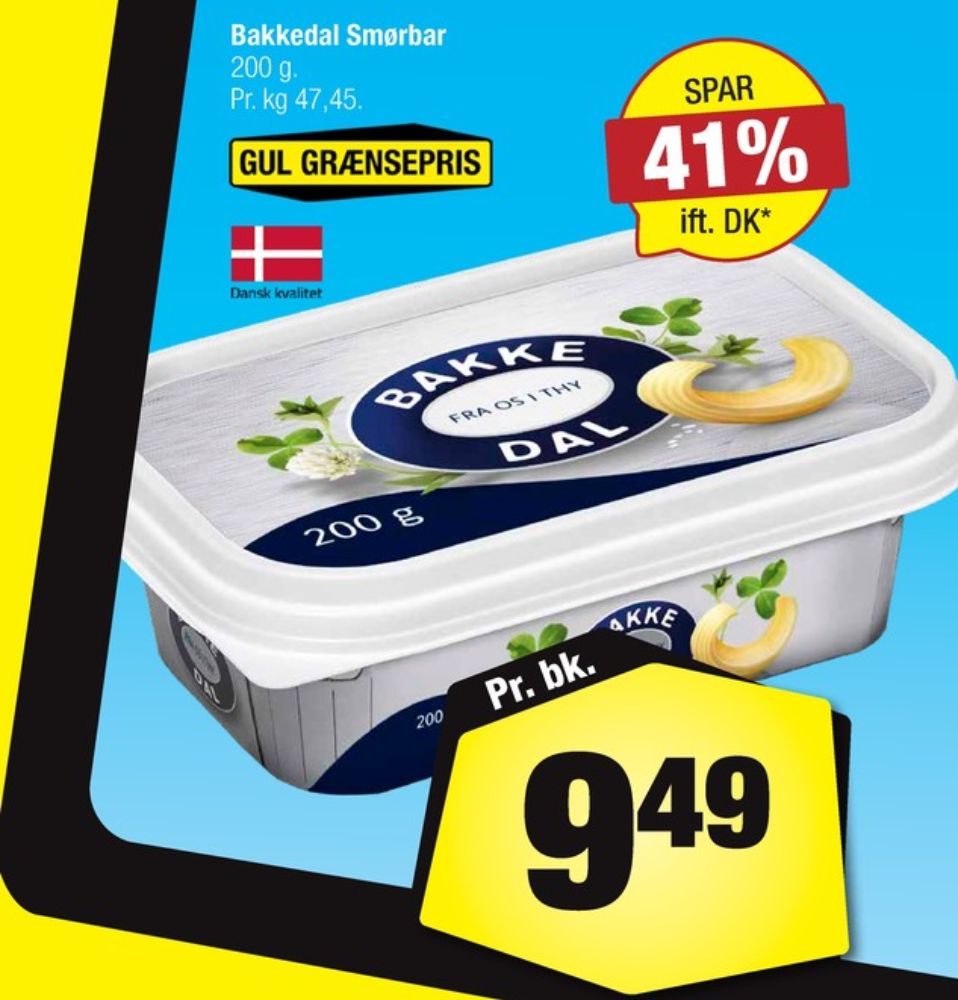 Bakkedal, Smørbar