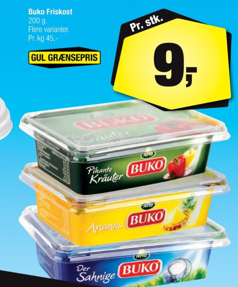 Buko, Smøreost Pikante Kräuter