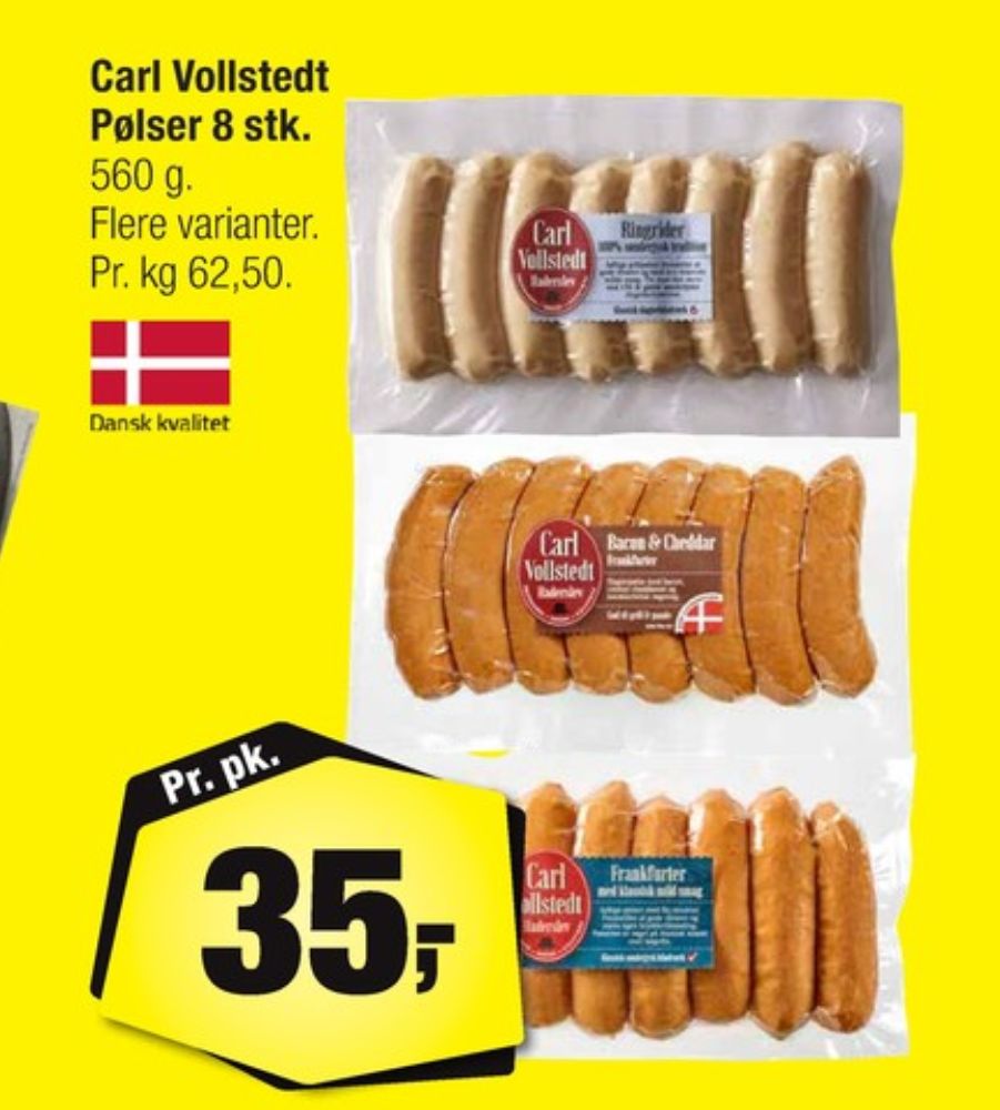 Carl Vollstedt's Eftf., Bacon & Cheddar Frankfurter