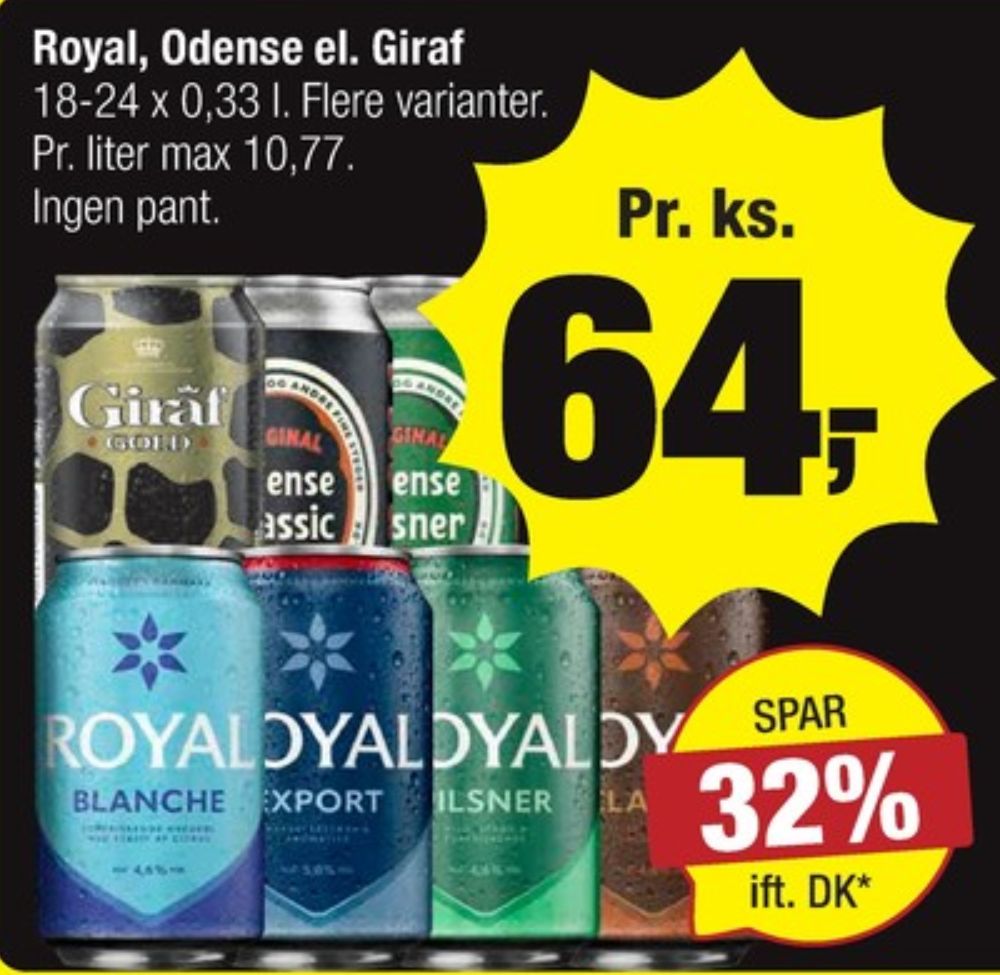 Royal Blanche, Øl 18 pk.
